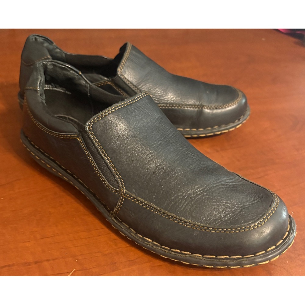 Born D91903 Black Leather Slip On Loafers Handcrafted Comfort Shoes Womens 8.5 M